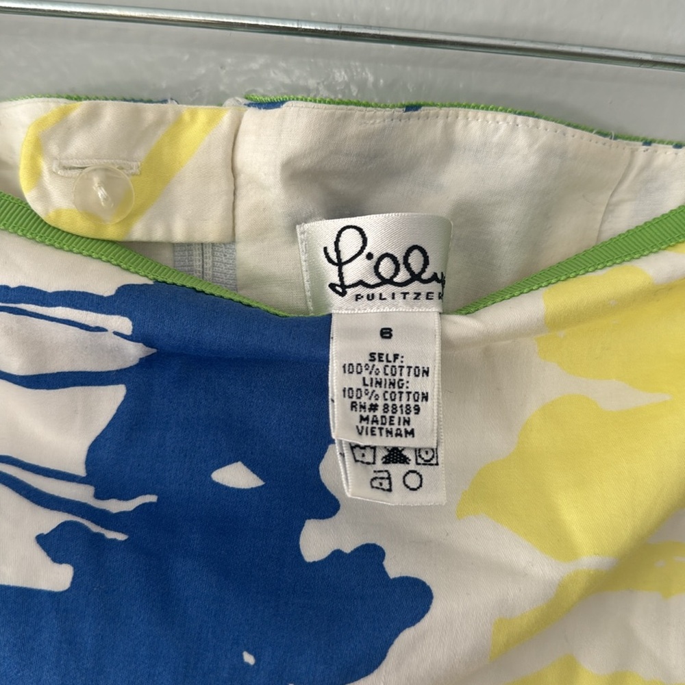 Lilly Pulitzer Women's Vintage Mini Skirt Size 8 Beach Club Summer Vacation - Picture 2 of 6